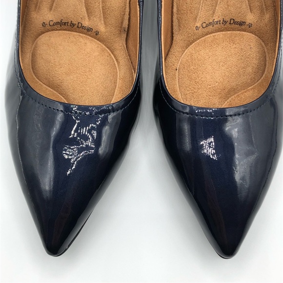 Sofft Altessa II Patent Leather Pump In Marine blue - Picture 8 of 12